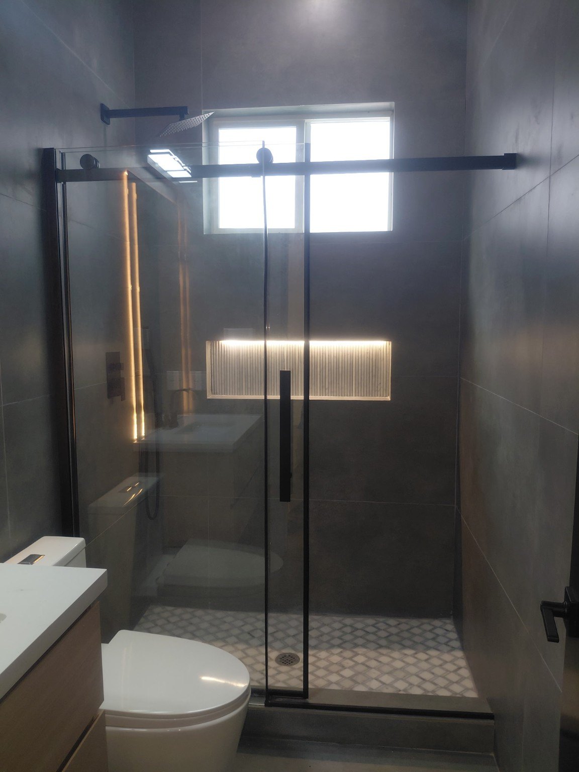 Modern shower renovation