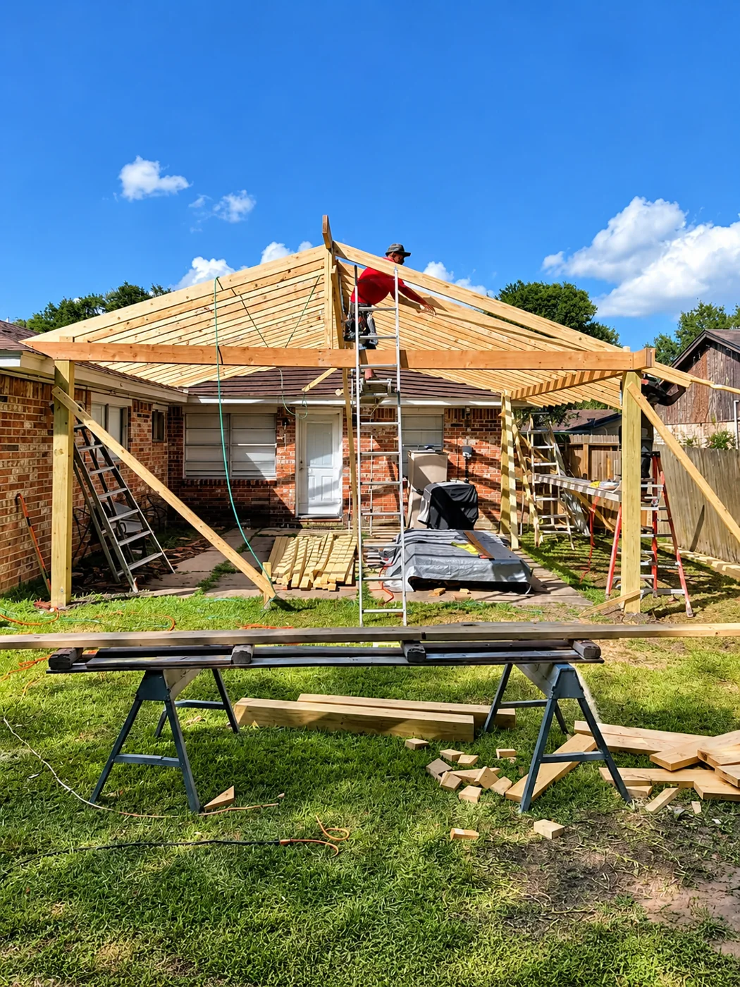 Patio Roof Framing